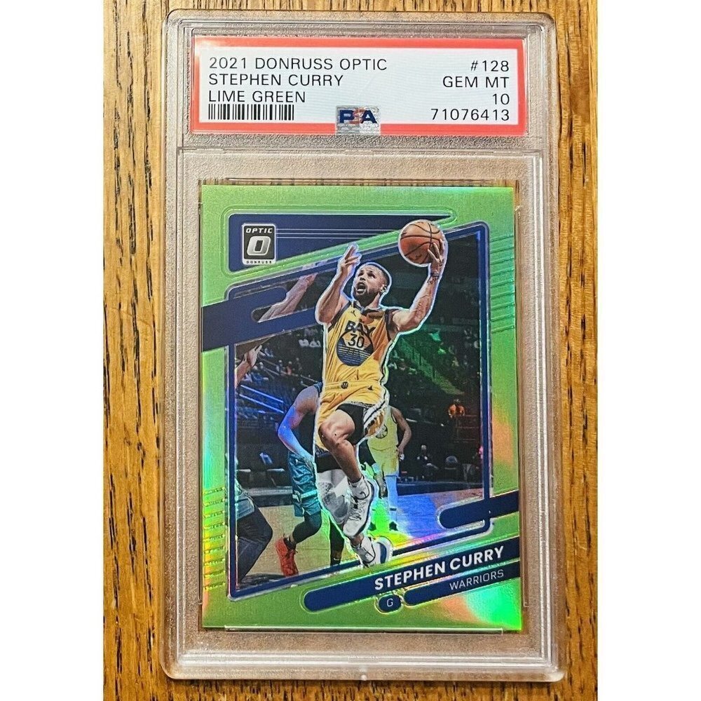 2021 Donruss Optic Stephen Curry /149 Lime Green PSA 10 Gem Mint